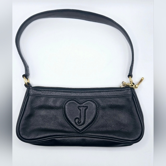 Juicy Couture Handbags - Juicy Couture Y2K VTG Mini Baguette Black Shoulder L Great Condition FREE SHIP